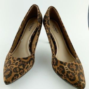 Old Navy Cheetah Kitten Heels New